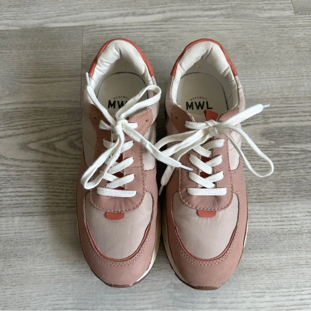 Madewell Pink Thick Sole Sneakers 9